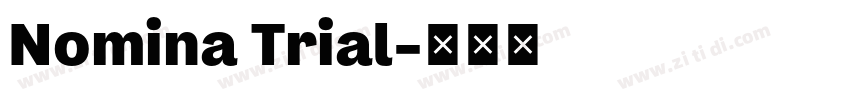 Nomina Trial字体转换